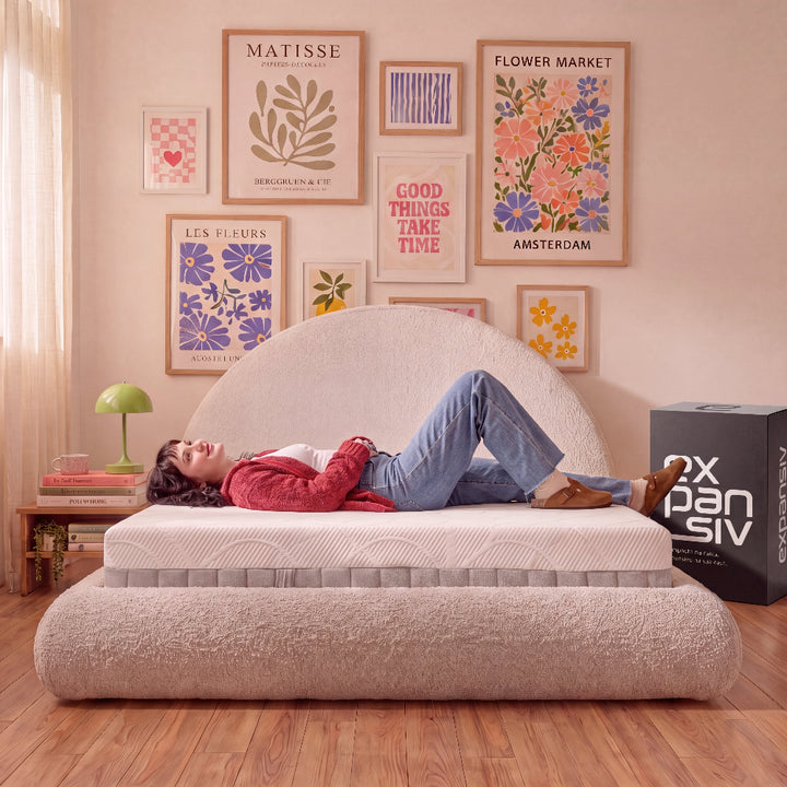Cama de Casal Luna – Bouclé Linho - imagem 5