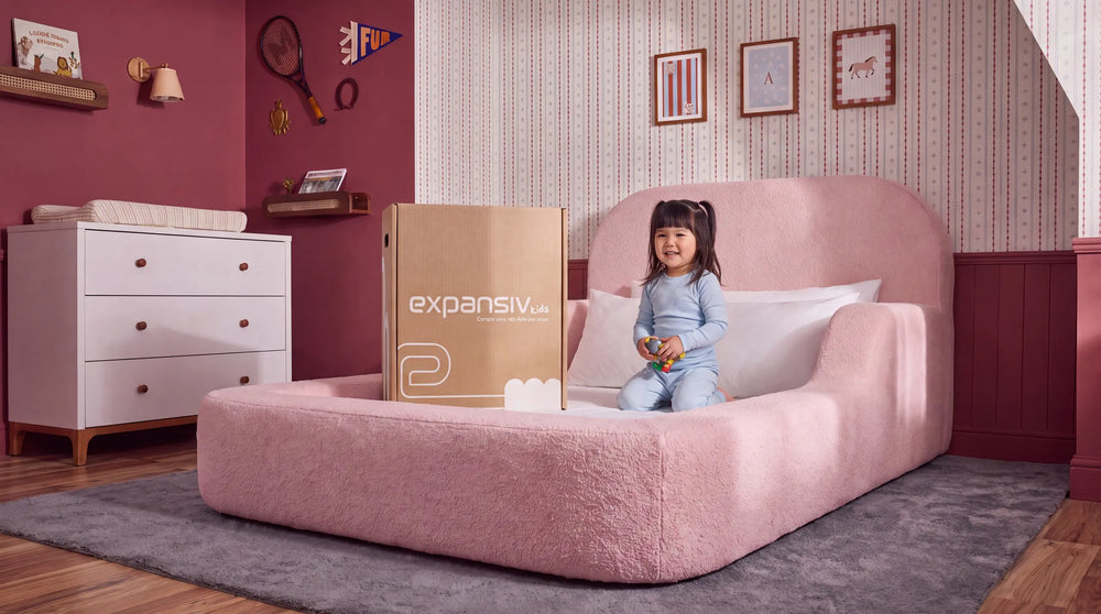 Cama Montessoriana Solteiro – Bouclé Rosa - foto 2