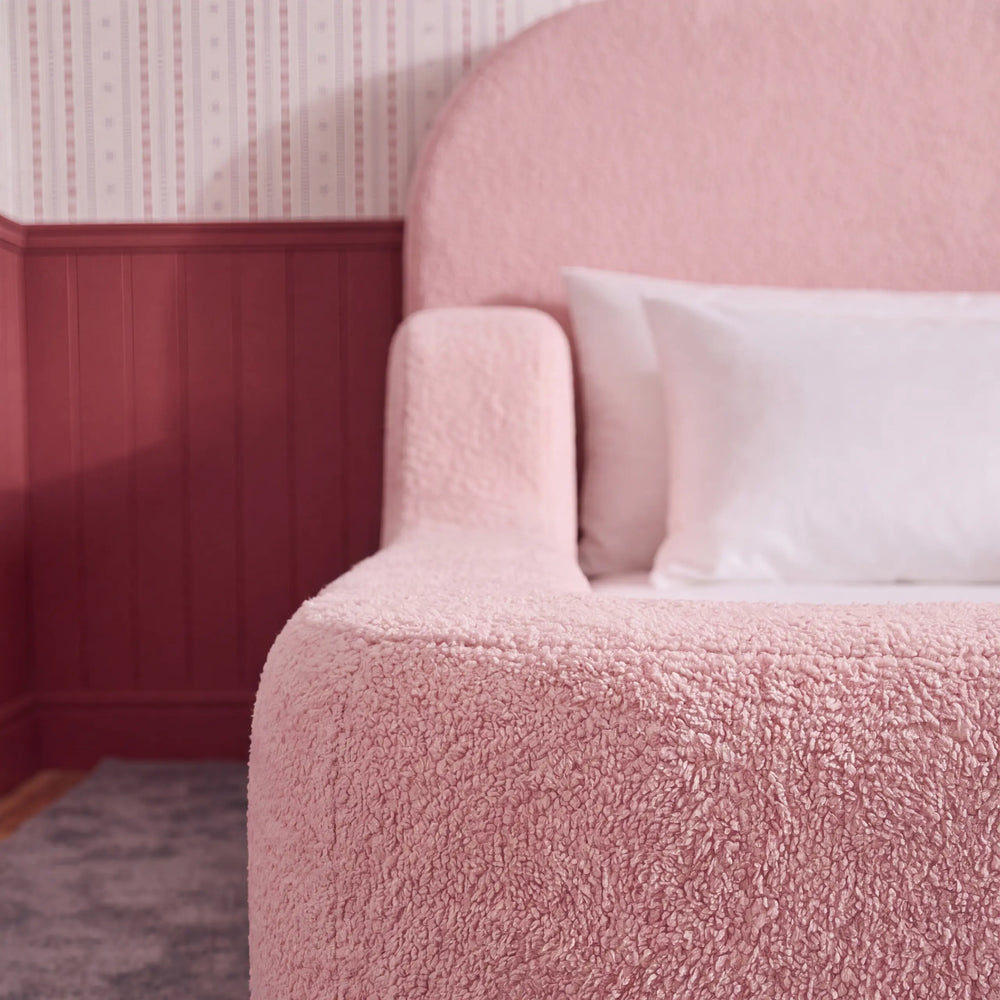 Cama Montessoriana Solteiro – Bouclé Rosa - foto 7