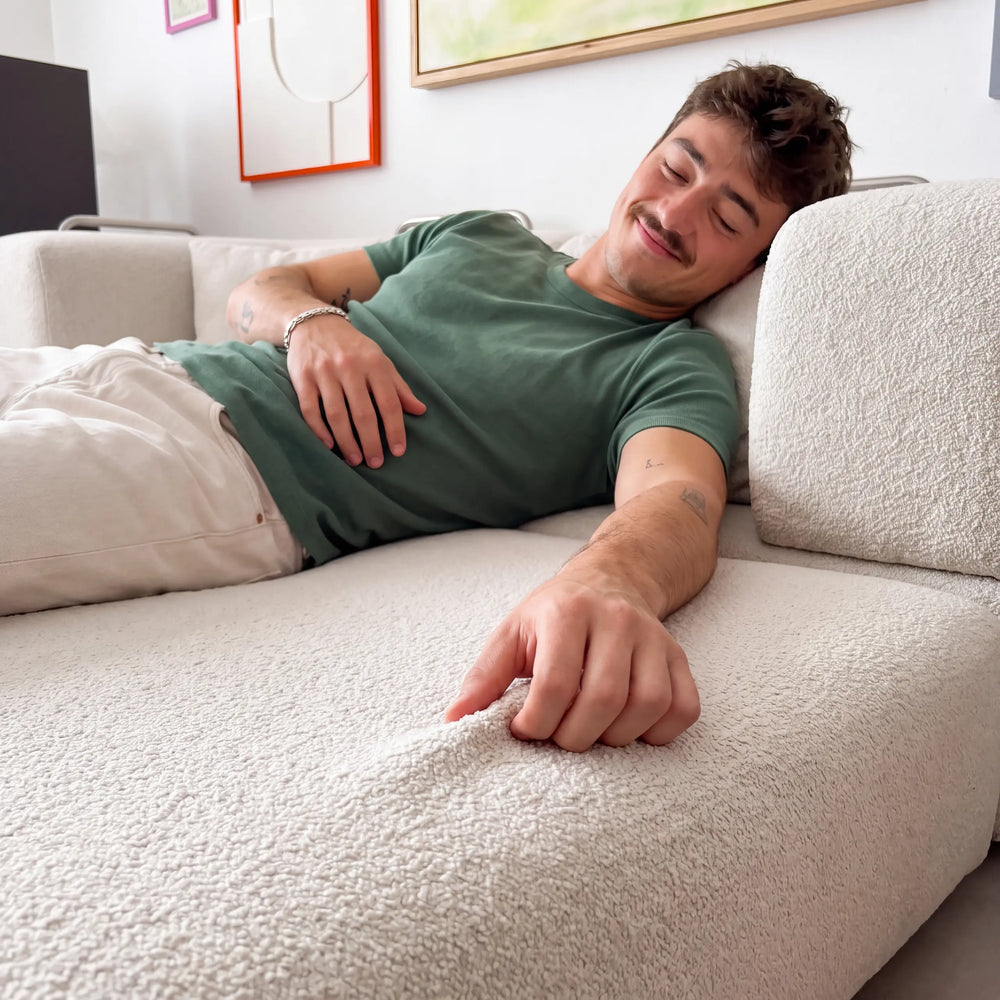 Sofá Cama Casal Flux 2 Lugares na Caixa – Bouclé Linho - foto 6