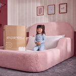 Cama Montessoriana Solteiro – Bouclé Rosa - imagem 2
