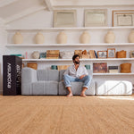 Sofá Modular 3 Lugares na Caixa Puzzle – Bouclé Cinza - imagem 3