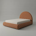 Cama na Caixa Solteiro – Bouclé Terracota