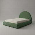 Cama na Caixa Solteiro – Bouclé Verde Musgo