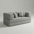 Sofá Cama Flux – Bouclé Cinza