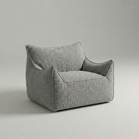 Poltrona Aura – Bouclé Cinza