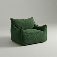 Poltrona Aura – Bouclé Verde Musgo
