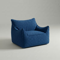 Poltrona Aura – Bouclé Azul Marinho