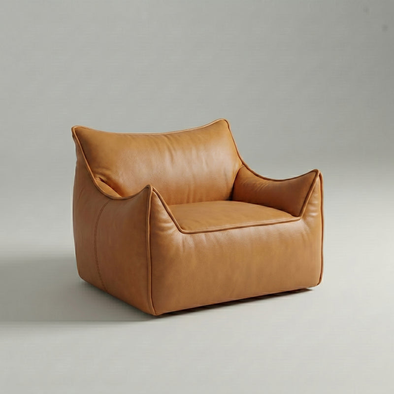 Poltrona Aura – Poli-Couro Caramelo