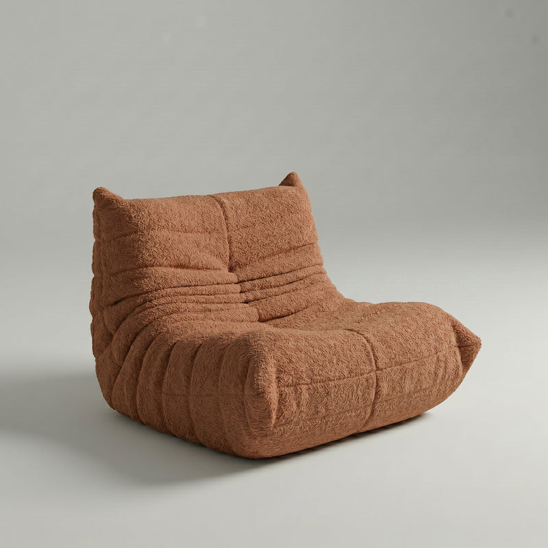 Poltrona na Caixa Mood – Bouclé Terracota