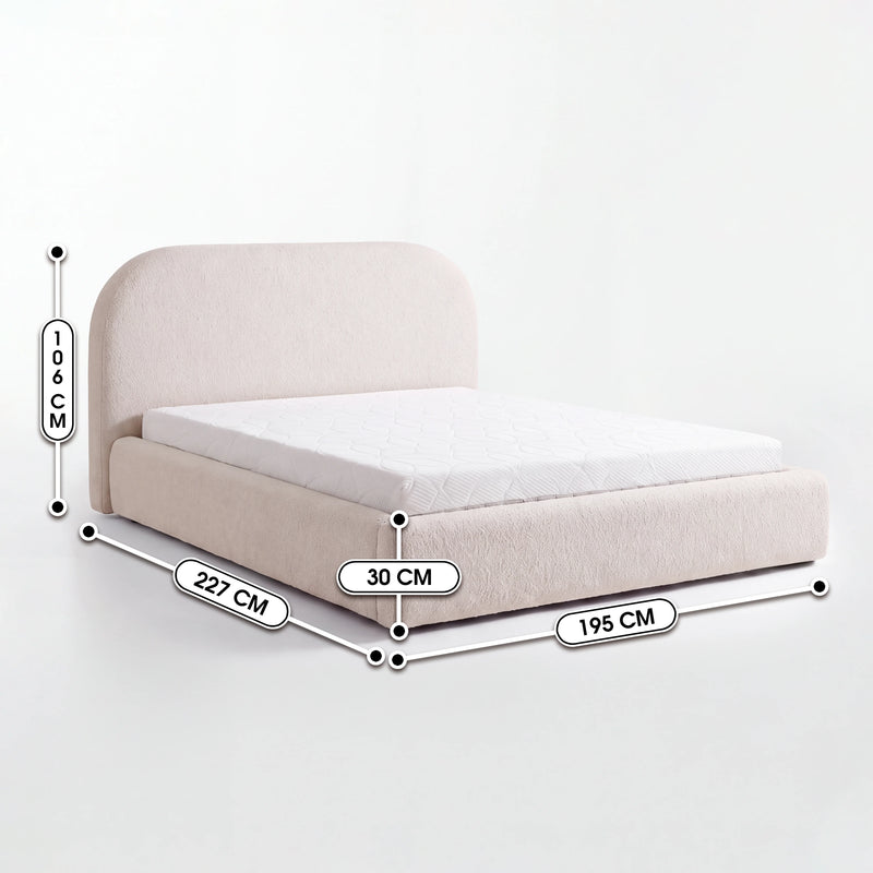 Medidas de Cama de Casal Aurora – Bouclé Linho