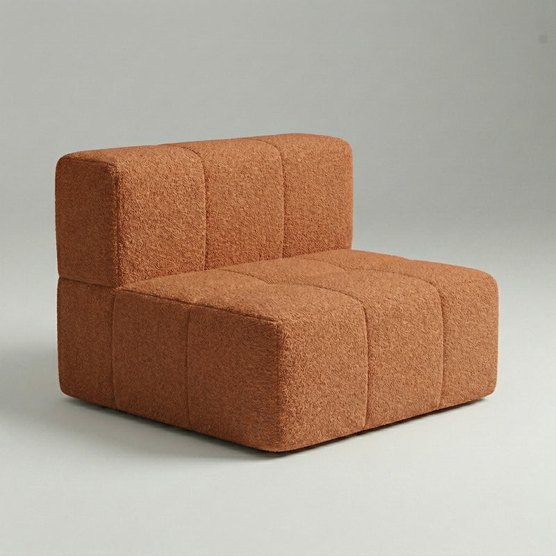 Módulo Poltrona – Bouclé Terracota