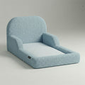 Cama Montessoriana Solteiro – Bouclé Azul Claro