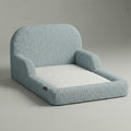 Cama Montessoriana Casal – Bouclé Azul Claro