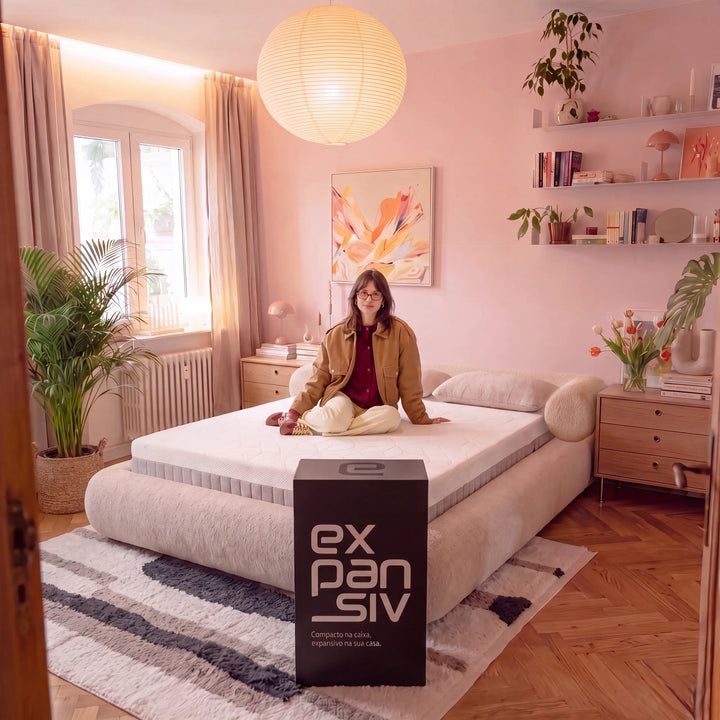 Cama de Casal Alexia – Bouclé Linho