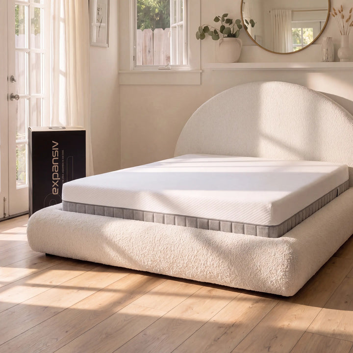 Cama de Casal Luna – Bouclé Linho - foto 2