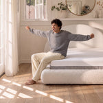 Cama de Casal Luna – Bouclé Linho - foto 3