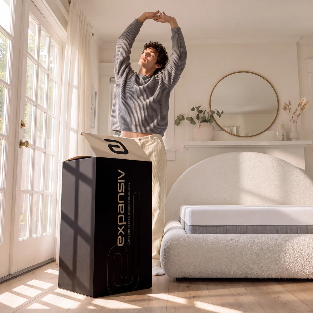 Cama de Casal Luna – Bouclé Linho - foto 4