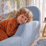 Cama Montessoriana Solteiro – Bouclé Azul Claro - foto 5