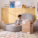 Cama Montessoriana Solteiro – Bouclé Cinza - foto 2