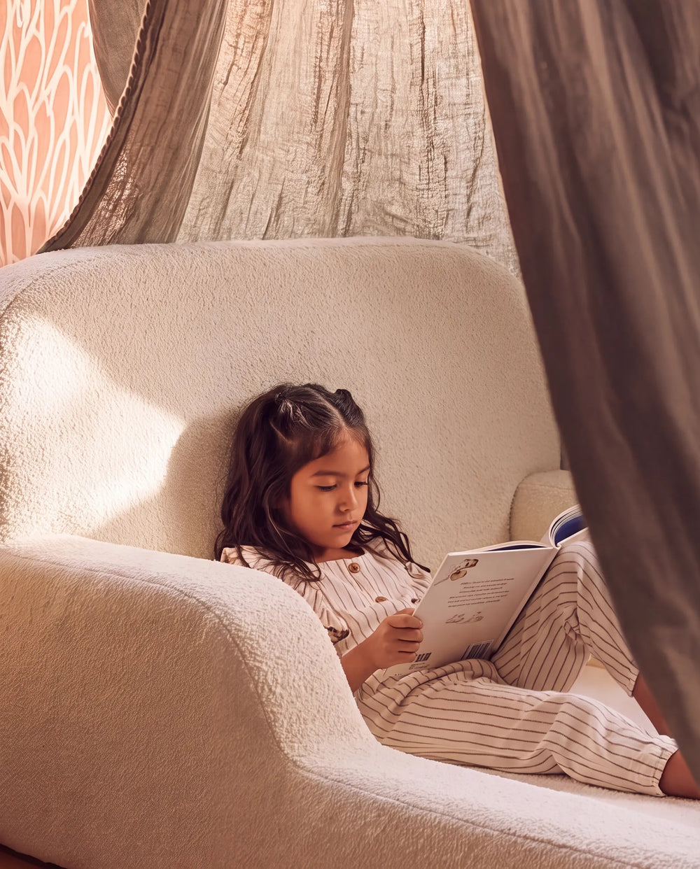 Cama Montessoriana Solteiro – Bouclé Linho - foto 4