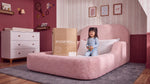 Cama Montessoriana Solteiro – Bouclé Rosa - foto 2