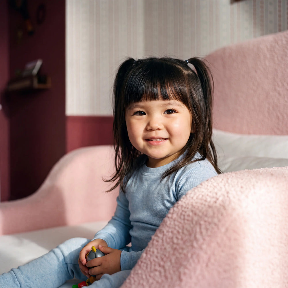 Cama Montessoriana Solteiro – Bouclé Rosa - foto 3