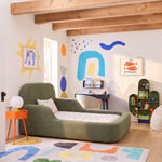 Cama Montessoriana Solteiro – Bouclé Verde Musgo - foto 6