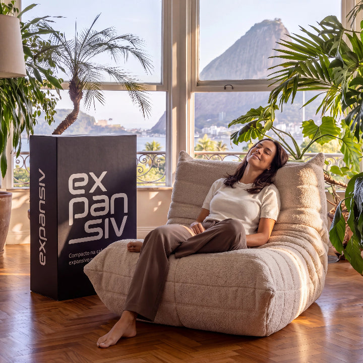 Poltrona na Caixa Mood – Bouclé Linho - imagem 4