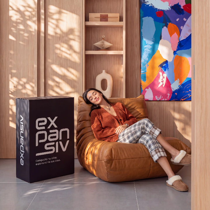 Poltrona na Caixa Mood – Courino Marrom - imagem 5