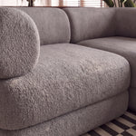 Sofá Cama Casal Flow 2 Lugares na Caixa – Bouclé Cinza - foto 6