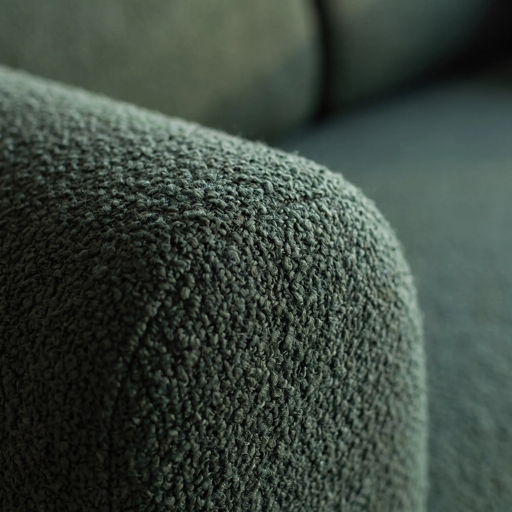Sofá Cama Casal Flux 2 Lugares na Caixa – Bouclé Verde Musgo - foto 6