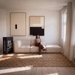 Sofá Modular na Caixa Puzzle – Bouclé Linho